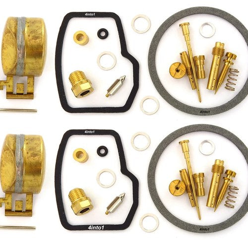Ultimate Carburetor Repair Rebuild Kit & Floats - 1968-1971 Honda CB/CL450 Twin