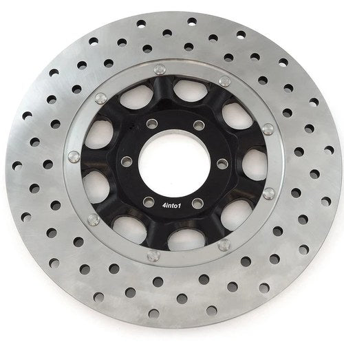 New Stainless Steel Drilled Brake Rotor - Honda CB450K CB500 CB550 45120-374-700
