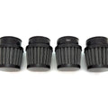 4 Pack Black High Flow 35mm Intake Air Filter Pod Set Motorcycle Scooter Moped