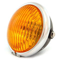 5.75" Side Mount Halogen Motorcycle Headlight - Matte Black - Chrome - Amber
