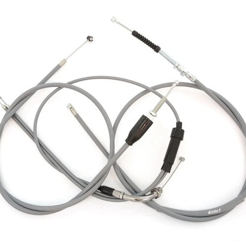 Grey Control Cable Set - Honda CB175 - 1969-1973 Clutch Brake Throttle Cables