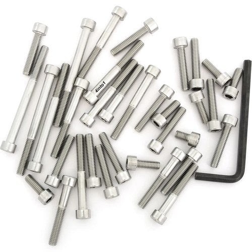 Stainless Steel Allen Bolt Set - Honda CR450R CR450 Elsinore - 1981 - 34 Bolts