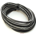OEM Colored Electrical Wire 18 Gauge - 13' Roll - Black / White Stripe