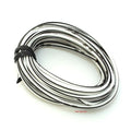 OEM Motorcycle Electrical Wire 13' Roll • White / Black Stripe 34954 - 18 Gauge