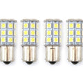 Set of 4 - LED Bulbs - 27 Smd - 1156 - Yellow - RV Camper Car Truck Motorcycle