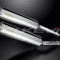 Delkevic 18" Stainless Oval Mufflers - Honda CBR1100XX Blackbird 1996-2009