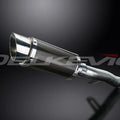 Delkevic 8" Mini Carbon Fiber Round Muffler Slip On - Honda CB1100A 2013-2014