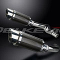 Delkevic 8" Mini Carbon Round Muffler - Honda CBR1000F 1989-1999 Exhaust