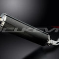 Delkevic 18" Carbon Oval Muffler Slip On - Honda VFR800 Interceptor 1998-2001