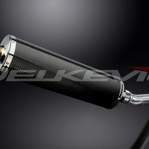 Delkevic 18" Carbon Fiber Oval Muffler Slip On - Honda CBR250R 2011-2014