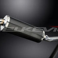Delkevic 14" Carbon Fiber Oval Muffler Slip On - Honda CBR250R 2011-2014