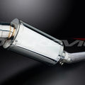 Delkevic 9" Stainless Steel Oval Muffler Slip On - Honda CBR600 F3 1995-1998