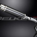 Delkevic 14" Carbon Fiber Round Muffler Slip On - Honda 599 CB600F