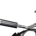 Delkevic Complete 2-1 Exhaust 14" Carbon Round Muffler Kawasaki Ninja 650 17-23