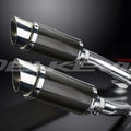 Delkevic 8" Mini Carbon Round Mufflers - Kawasaki Ninja 1000 2011-2020 Exhaust