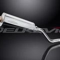 Delkevic 14" Stainless Oval Muffler - Kawasaki KLR650 1997-2017 Exhaust