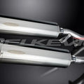 Delkevic 18" Stainless Mufflers - Kawasaki Concours ZG1000 1986-2006 Exhaust