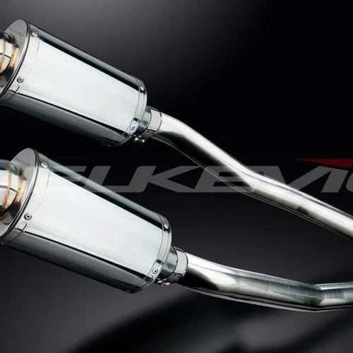 Delkevic 9" Stainless Slip On Mufflers - Kawasaki ZX-14 Ninja 2008-2011 Exhaust