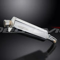 Delkevic 14” Stainless Oval Muffler - Kawasaki Ninja 650 EX650 2009-2011 Exhaust