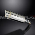 Delkevic 8" Stainless Round Muffler - Kawasaki KLE650 Versys 2006-2014 Exhaust