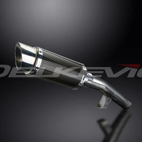 Delkevic 8" Carbon Slip On Muffler - Kawasaki Versys 1000 2015-2018 Exhaust