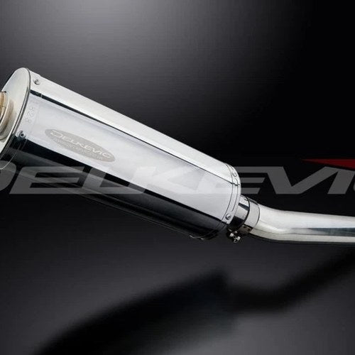 Delkevic 14” Stainless Oval Slip On Muffler - Suzuki GSX-R1000 2005-2006 Exhaust
