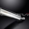 Delkevic 18" Stainless Oval Muffler - Suzuki SV650 2003-2012 Exhaust