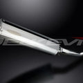 Delkevic 18" Stainless Oval Muffler - Suzuki GSF600 Bandit 1995-2005 Exhaust