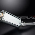Delkevic 9" Stainless Oval Muffler - Suzuki GSX750F Katana 750 1998-2006 Exhaust