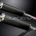 Delkevic 18" Carbon Oval Mufflers - Suzuki DL1000 V-Strom 2002-2012 Exhaust
