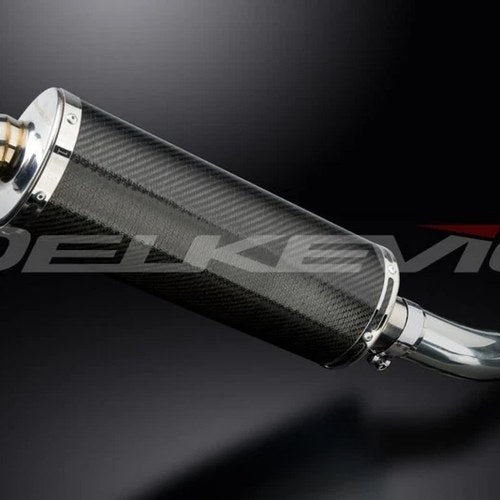 Delkevic 14" Carbon Slip On Muffler - Suzuki GSF1250 Bandit 07-09, 16 Exhaust