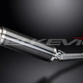 Delkevic 14" Carbon Round Muffler - Suzuki GSX750F Katana 750 1998-2006 Exhaust