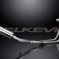 Delkevic Complete 2-1 Stainless Exhaust 9" Muffler - Suzuki GS500 E/F 1989-2009