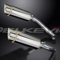 Delkevic 8" Stainless Round Slip On Mufflers - Yamaha YZF-R1 2009-2014 Exhaust