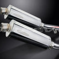 Delkevic 14” Stainless Oval Slip On Mufflers - Yamaha FJR1300 2006-2021 Exhaust