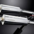 Delkevic 14” Stainless Oval Slip On Mufflers - Yamaha FJR1300 2001-2005 Exhaust