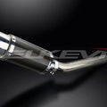 Delkevic 8" Carbon Round Slip On Muffler - Yamaha YZF-R1 2002-2003 Exhaust