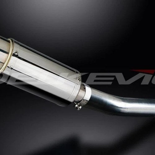 Delkevic 8" Mini Stainless Round Muffler - Yamaha FZ1 FZS1000 2006-2014 Exhaust