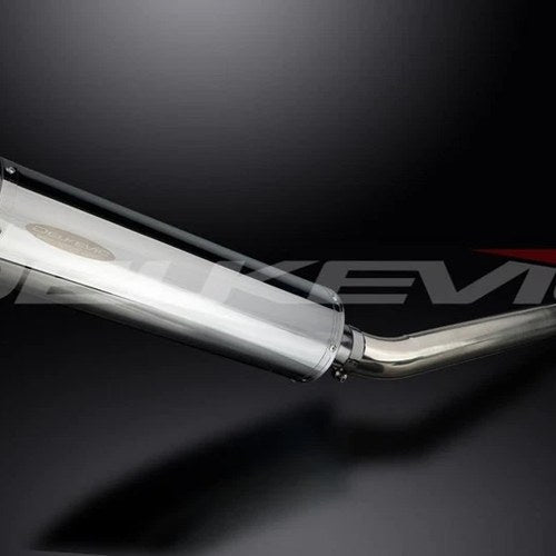 Delkevic 18" Stainless Oval Slip On Muffler - Yamaha YZF-R1 2002-2003 Exhaust