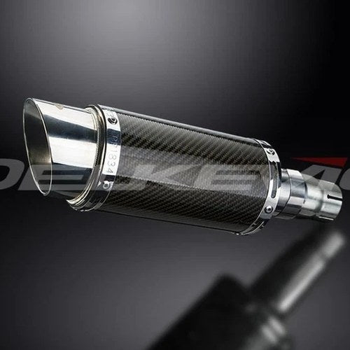 Delkevic 8" Mini Carbon Round Muffler - Yamaha YZF-R6 2006-2017 Exhaust