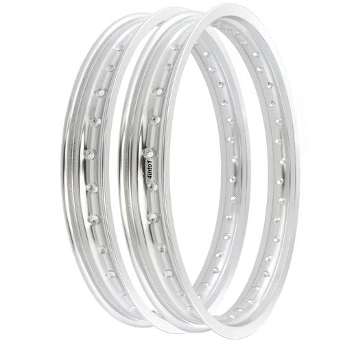 Rising Sun Silver Aluminum Rim Set Honda CB92 Benly Super Sport 125 1959 - 1962