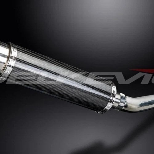 Delkevic 14" Carbon Fiber Round Muffler Yamaha YZF600R Thundercat 95-07 Exhaust