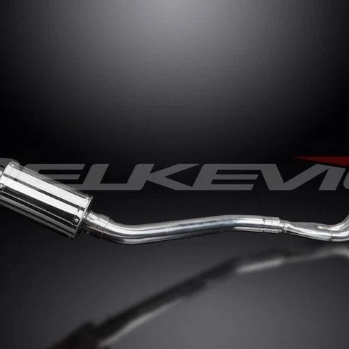 Delkevic Full 2-1 Exhaust System 9" Stainless Oval Muffler - Yamaha TDM850 91-01