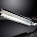 Delkevic 18" Stainless Oval Muffler - Triumph Sprint 955i ST - 98-05 Exhaust