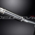 Delkevic 14" Carbon Fiber Round Muffler - Triumph Tiger 800 XC - 11-14 Exhaust