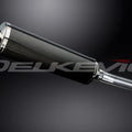 Delkevic 18" Carbon Fiber Oval Muffler Triumph Tiger 800XC (ABS) - 11-14 Exhaust