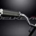 Delkevic 14" Carbon Fiber Oval Muffler Triumph Tiger Explorer 1200 12-21 Exhaust