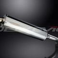 Delkevic 18" Stainless Steel Oval Muffler - BMW K1200R Sport - 2005-2009 Exhaust