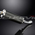 Delkevic 14" Carbon Fiber Oval Slip-On Muffler - Ducati Diavel - 11-19 Exhaust