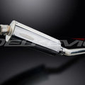 Delkevic 14" Stainless Steel Oval Muffler - Yamaha FZR600R 4JH - 95-99 Exhaust